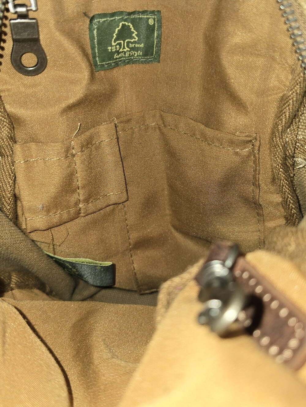 TSD Brand Cotton Leather Sling Pack Outdoor Wear - Picture 8 of 8